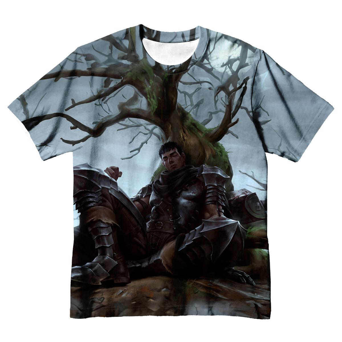 Berserk Guts Resting Under Tree Anime Apparel