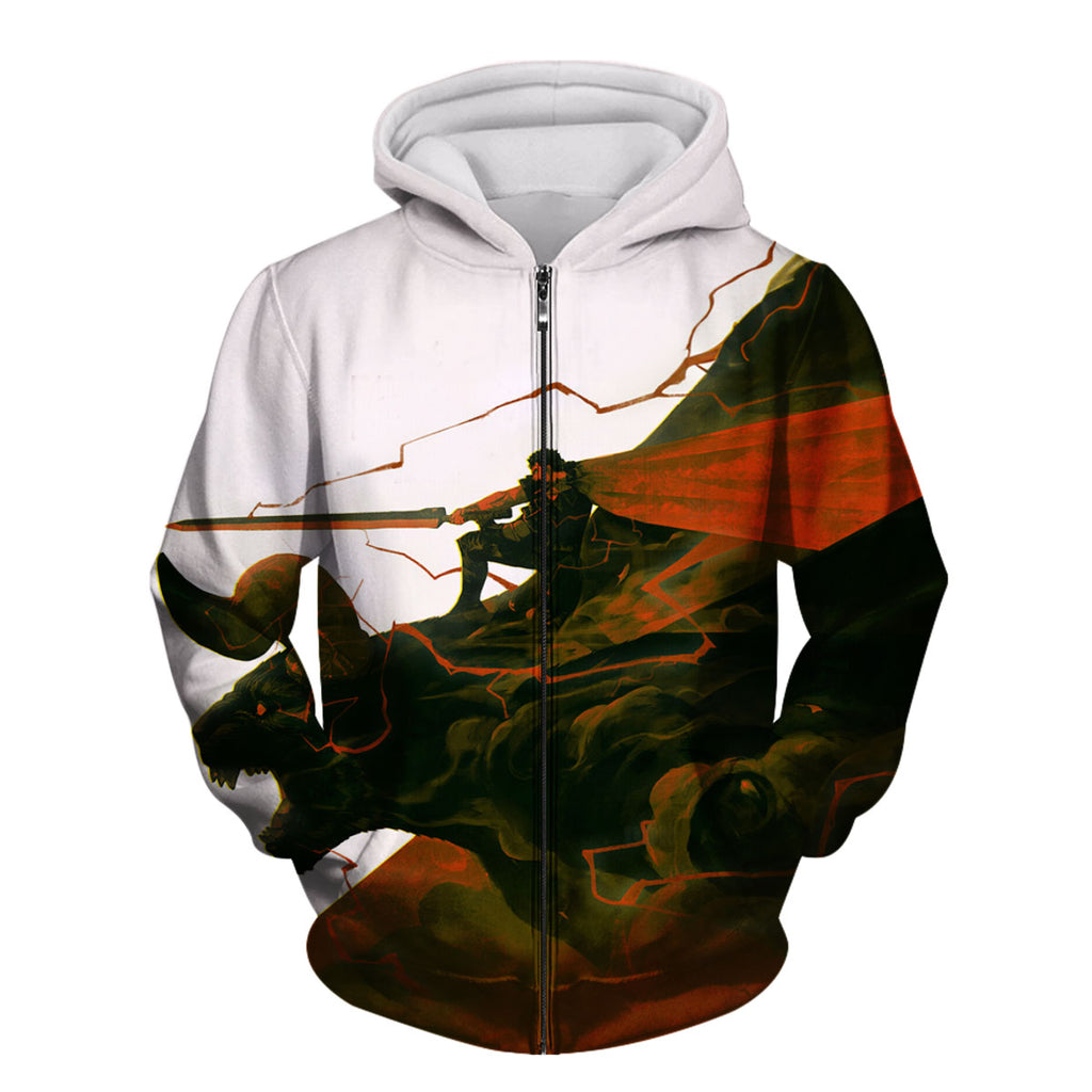 Berserk Guts Riding Demon Beast Anime Apparel
