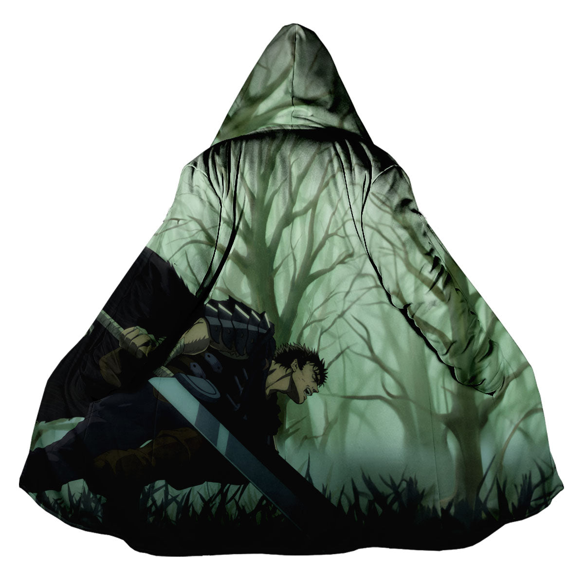 Berserk Guts Running In Forest Anime Apparel