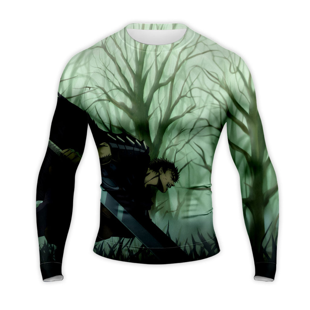Berserk Guts Running In Forest Anime Apparel