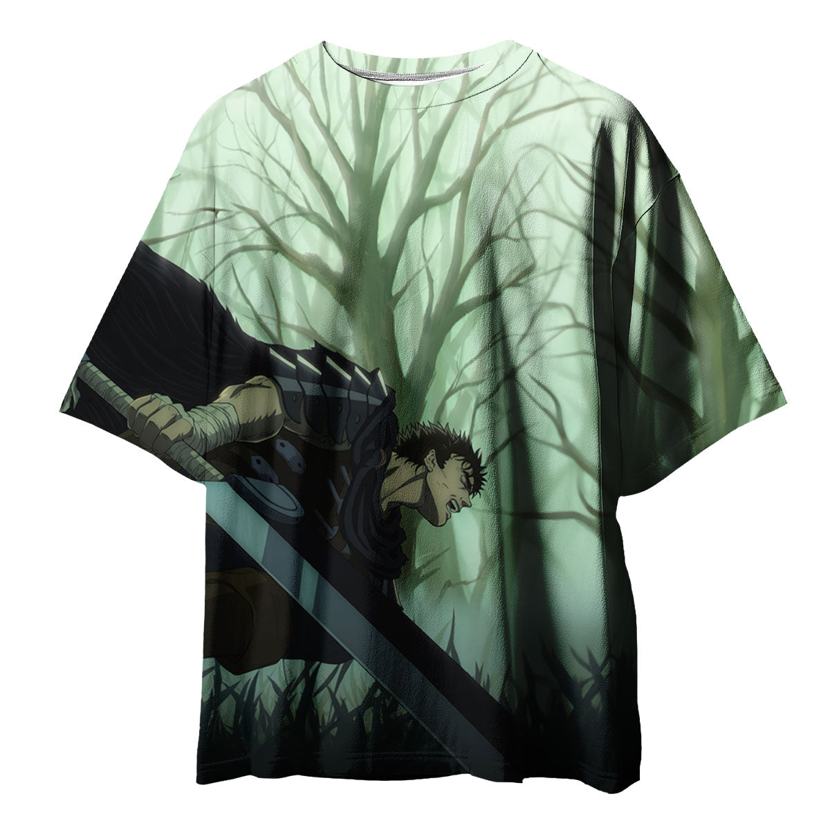 Berserk Guts Running In Forest Anime Apparel
