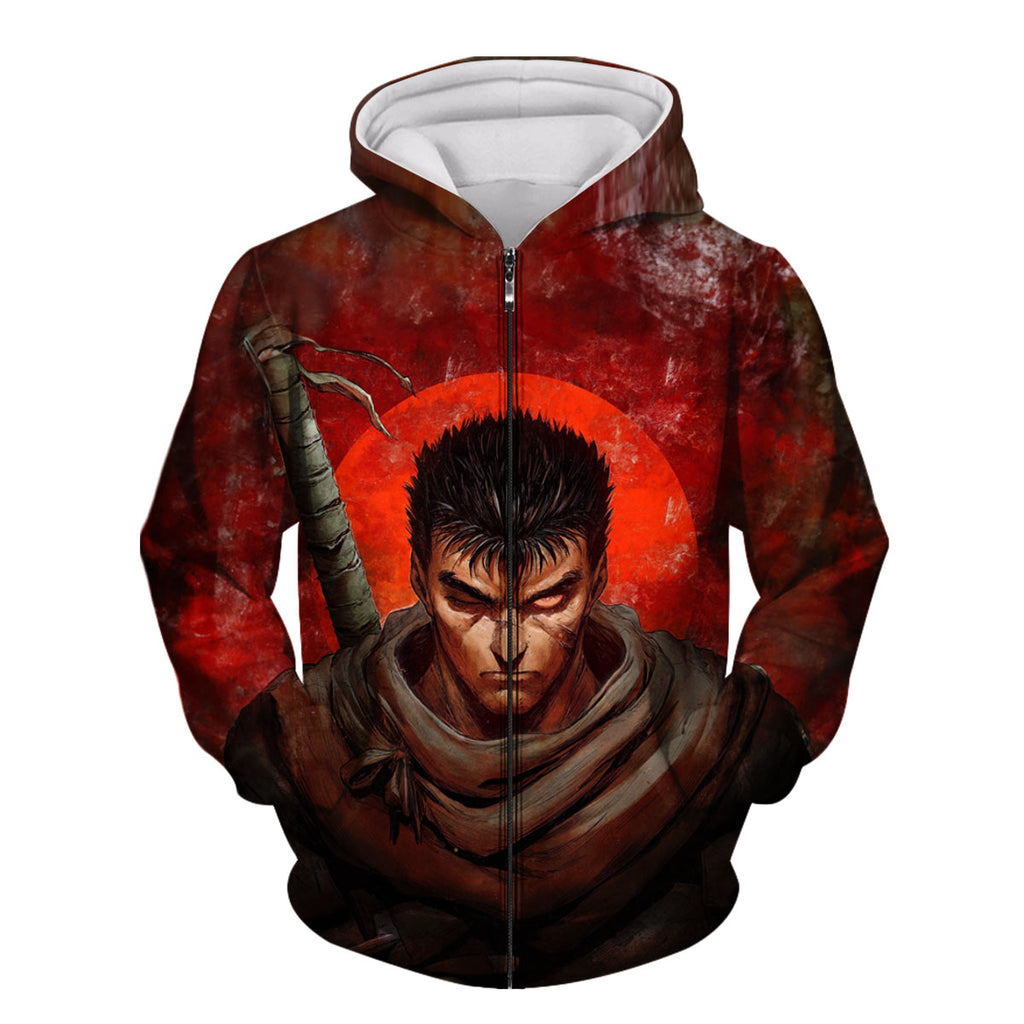Berserk Guts Serious Sword Stance Anime Apparel