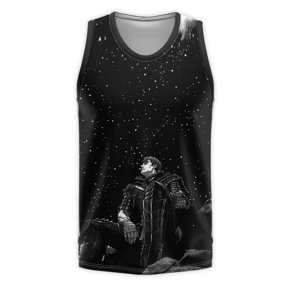 Berserk Guts Sitting Under Stars Anime Apparel