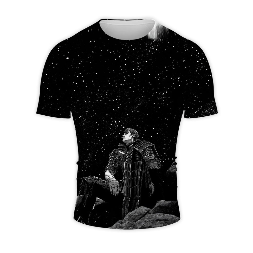 Berserk Guts Sitting Under Stars Anime Apparel