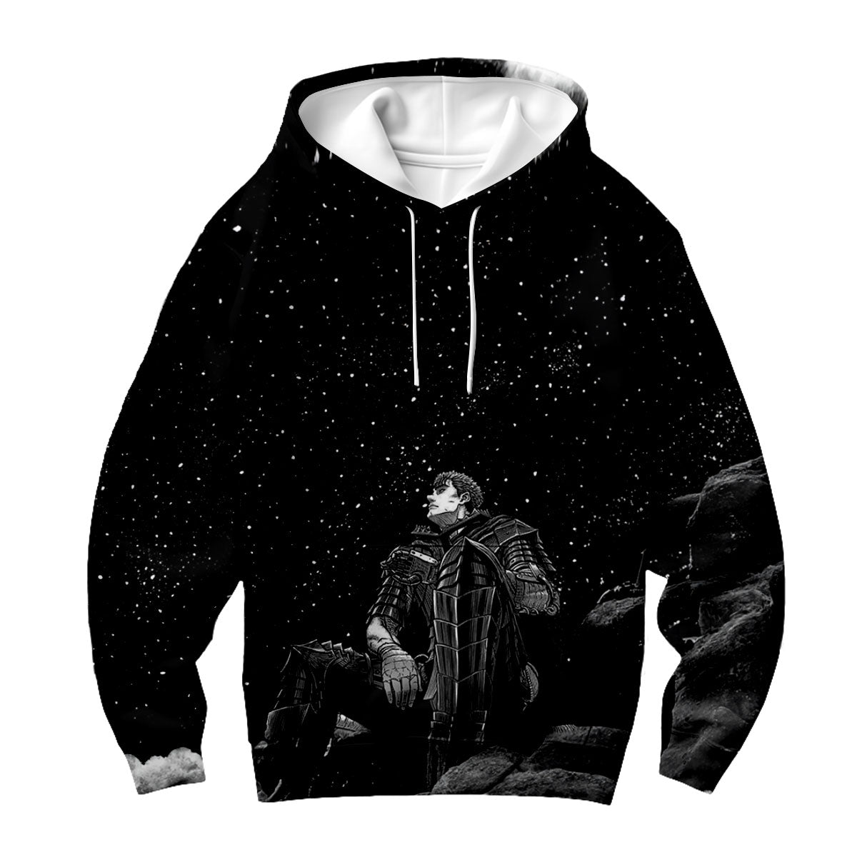 Berserk Guts Sitting Under Stars Anime Apparel