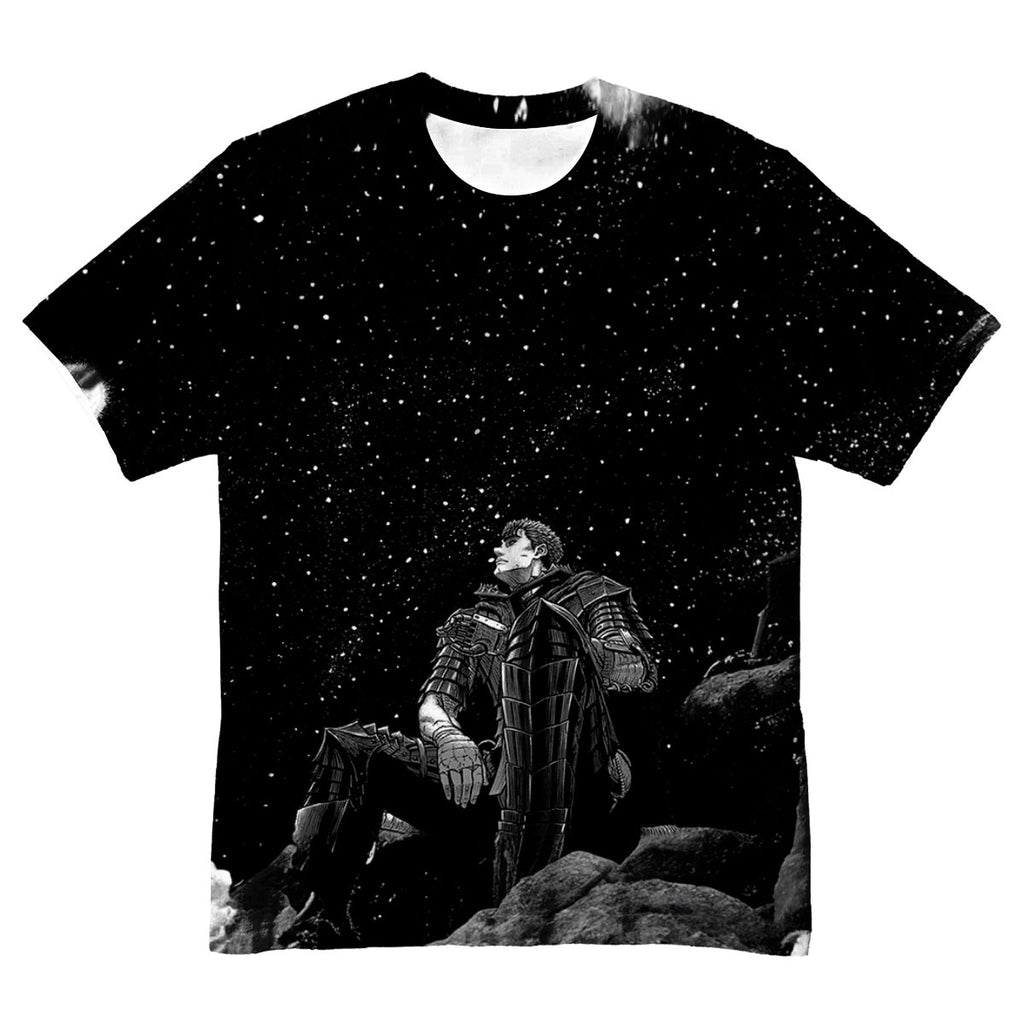 Berserk Guts Sitting Under Stars Anime Apparel