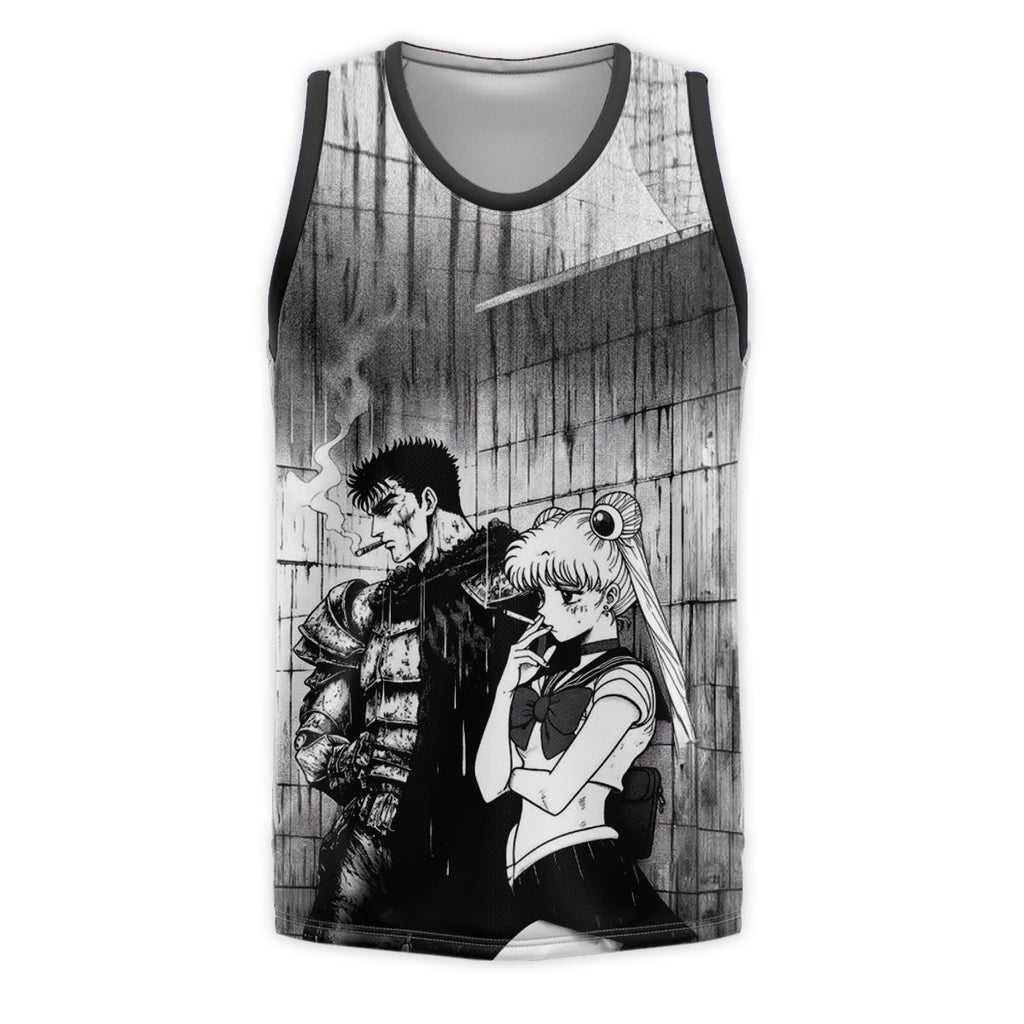 Berserk Guts Smoking Crossover Warrior Anime Apparel