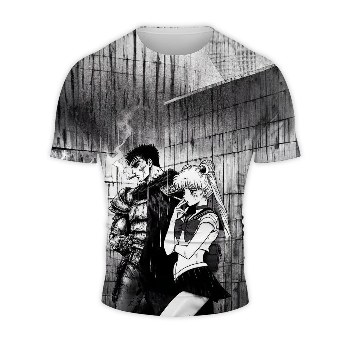 Berserk Guts Smoking Crossover Warrior Anime Apparel