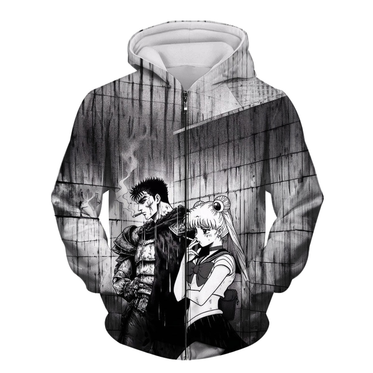 Berserk Guts Smoking Crossover Warrior Anime Apparel