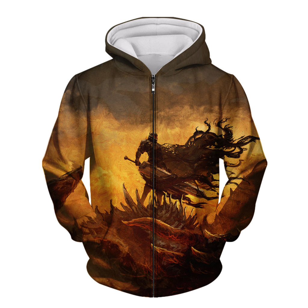 Berserk Guts Standing Giant Dragon Anime Apparel