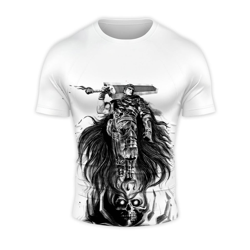 Berserk Guts Standing On Skull Anime Apparel