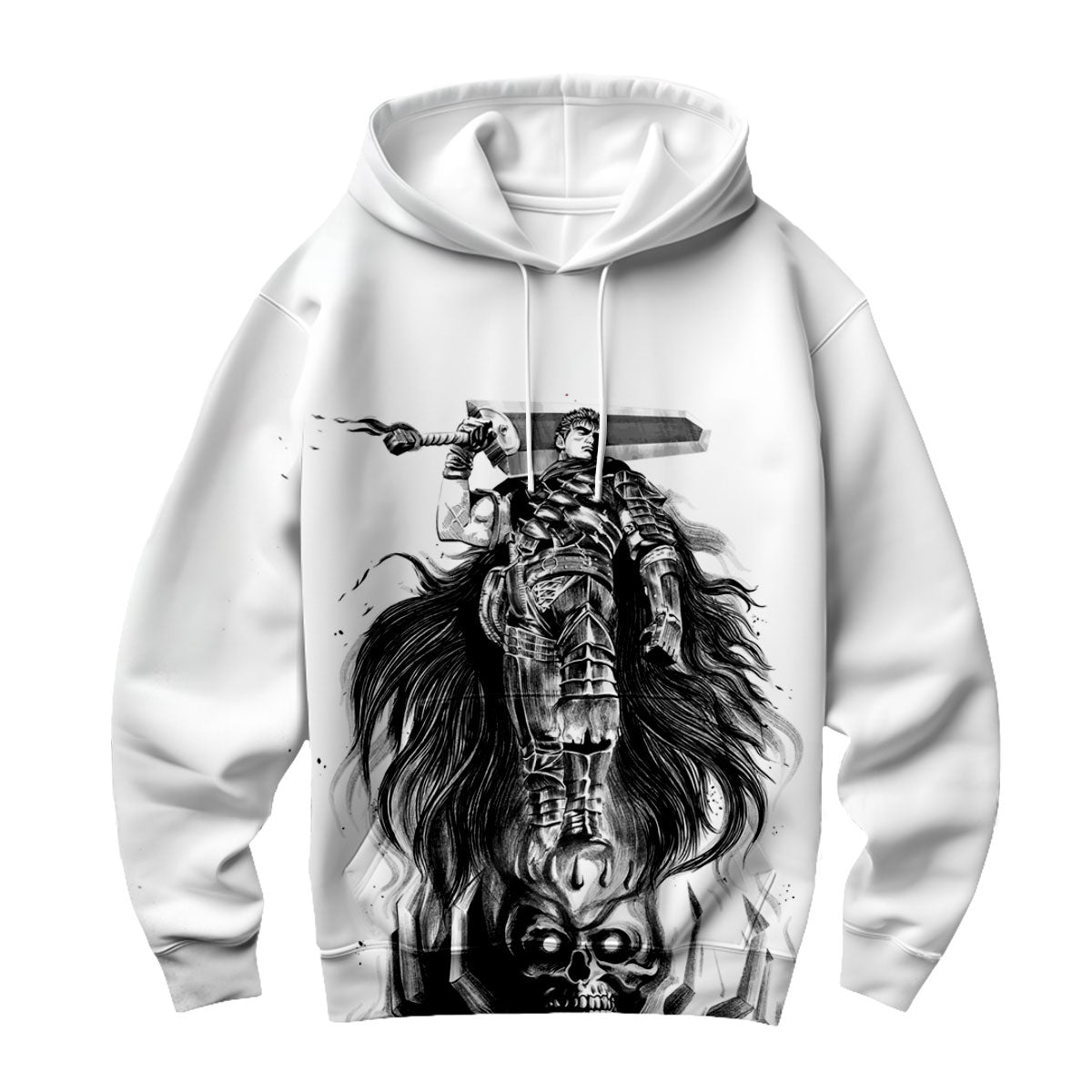 Berserk Guts Standing On Skull Anime Apparel