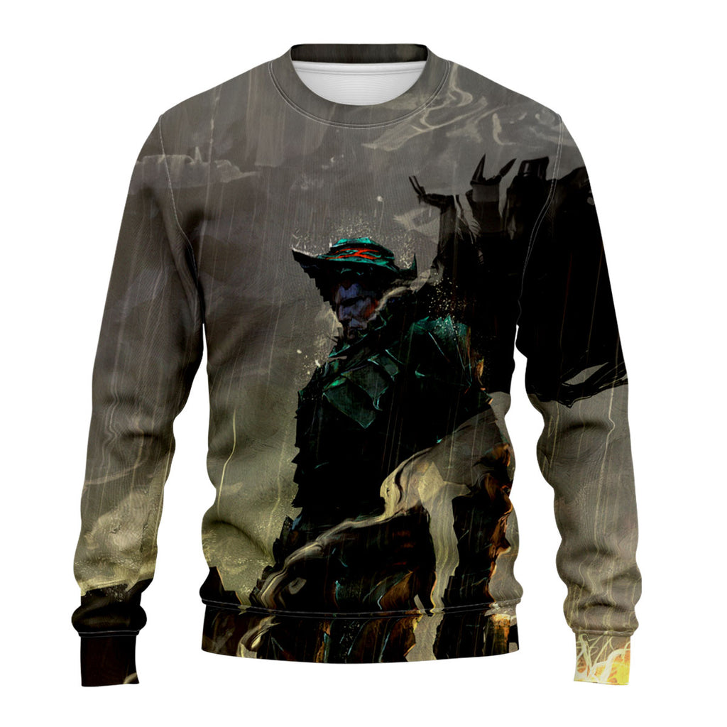 Berserk Guts Standing Rain Battle Anime Apparel