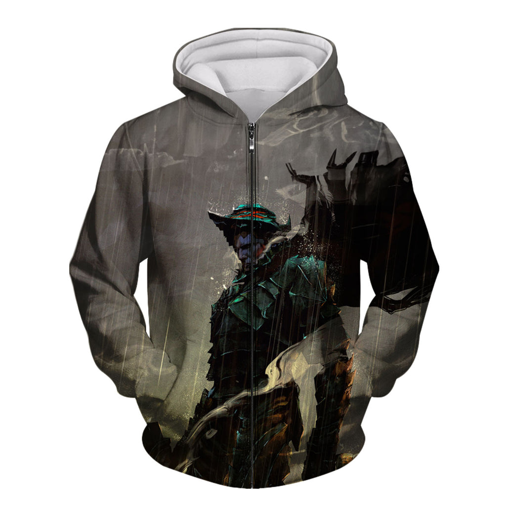 Berserk Guts Standing Rain Battle Anime Apparel