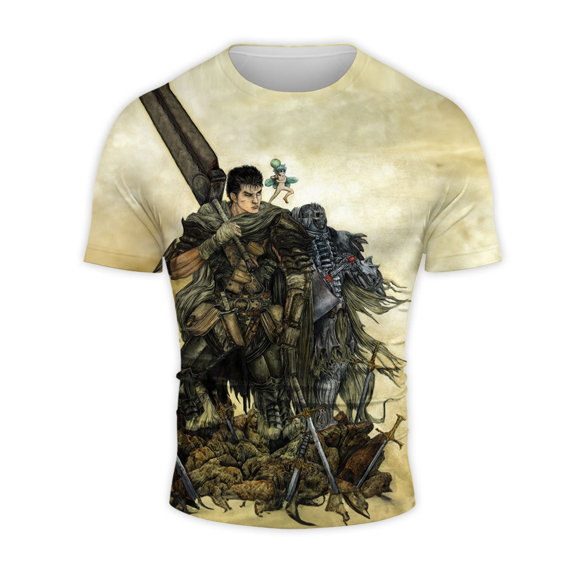 Berserk Guts Standing With Companions Anime Apparel