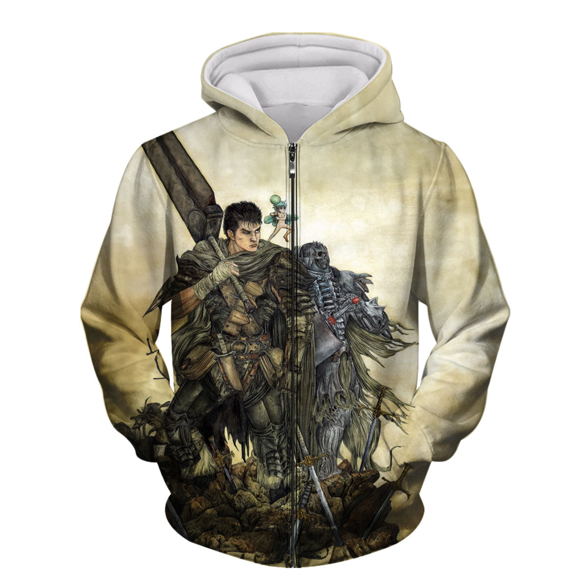 Berserk Guts Standing With Companions Anime Apparel