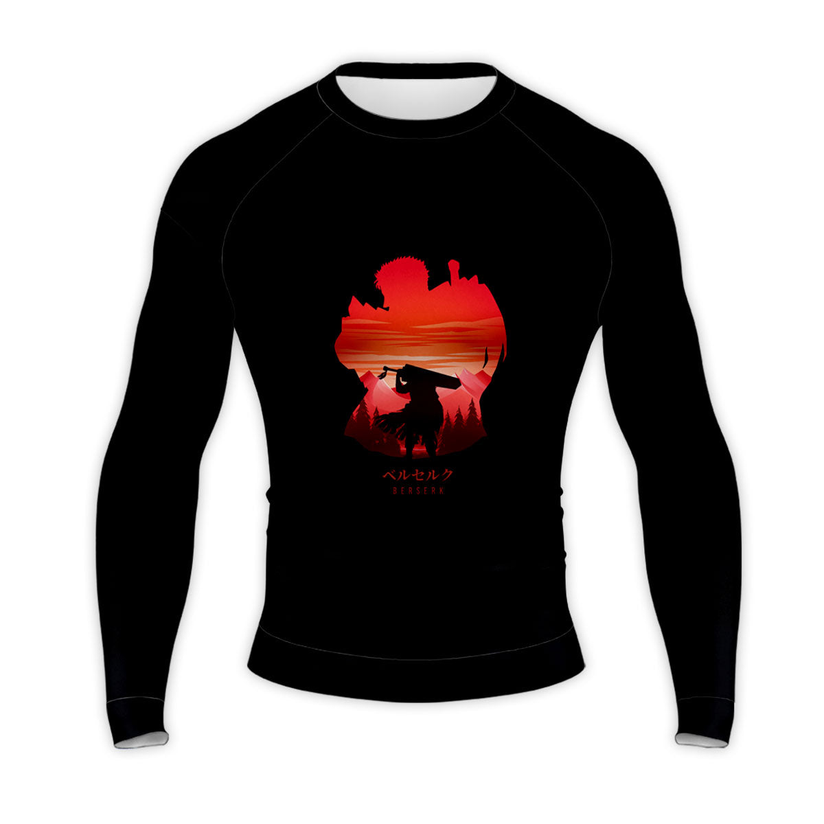Berserk Guts Sunset Silhouette Anime Apparel