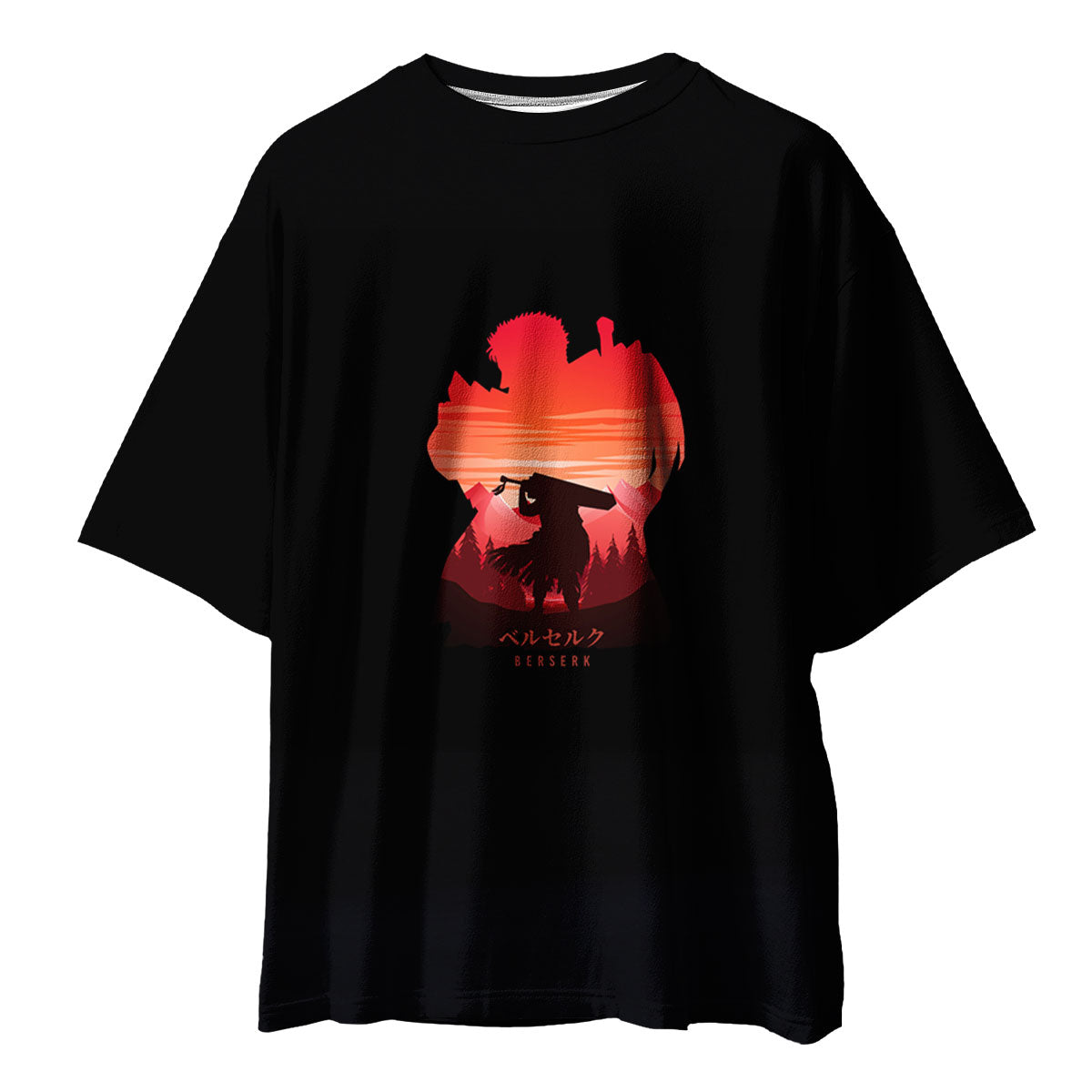 Berserk Guts Sunset Silhouette Anime Apparel