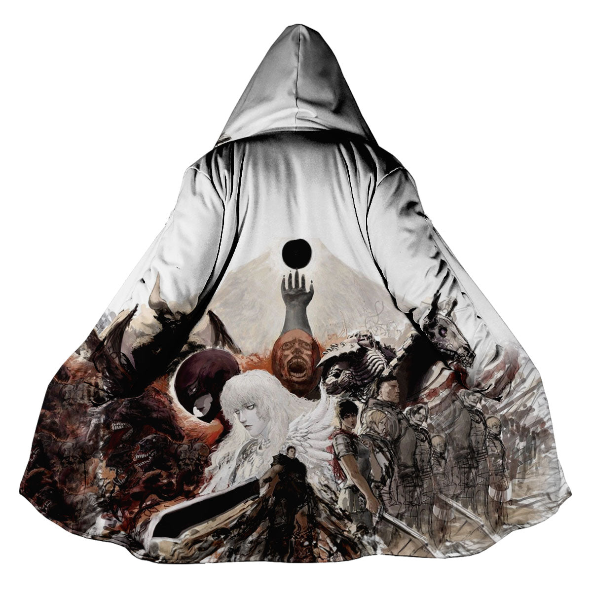 Berserk Guts Surrounded By Monsters Anime Apparel