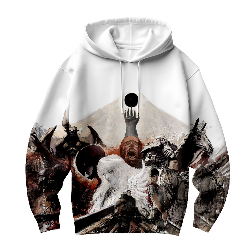 Berserk Guts Surrounded By Monsters Anime Apparel