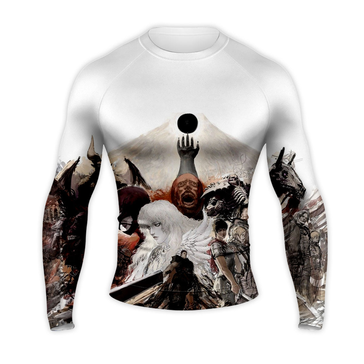 Berserk Guts Surrounded By Monsters Anime Apparel