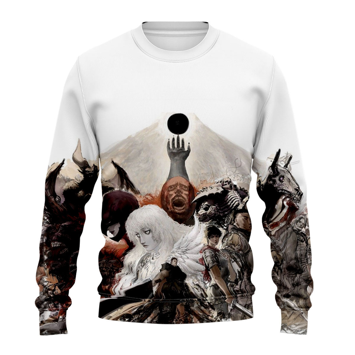 Berserk Guts Surrounded By Monsters Anime Apparel