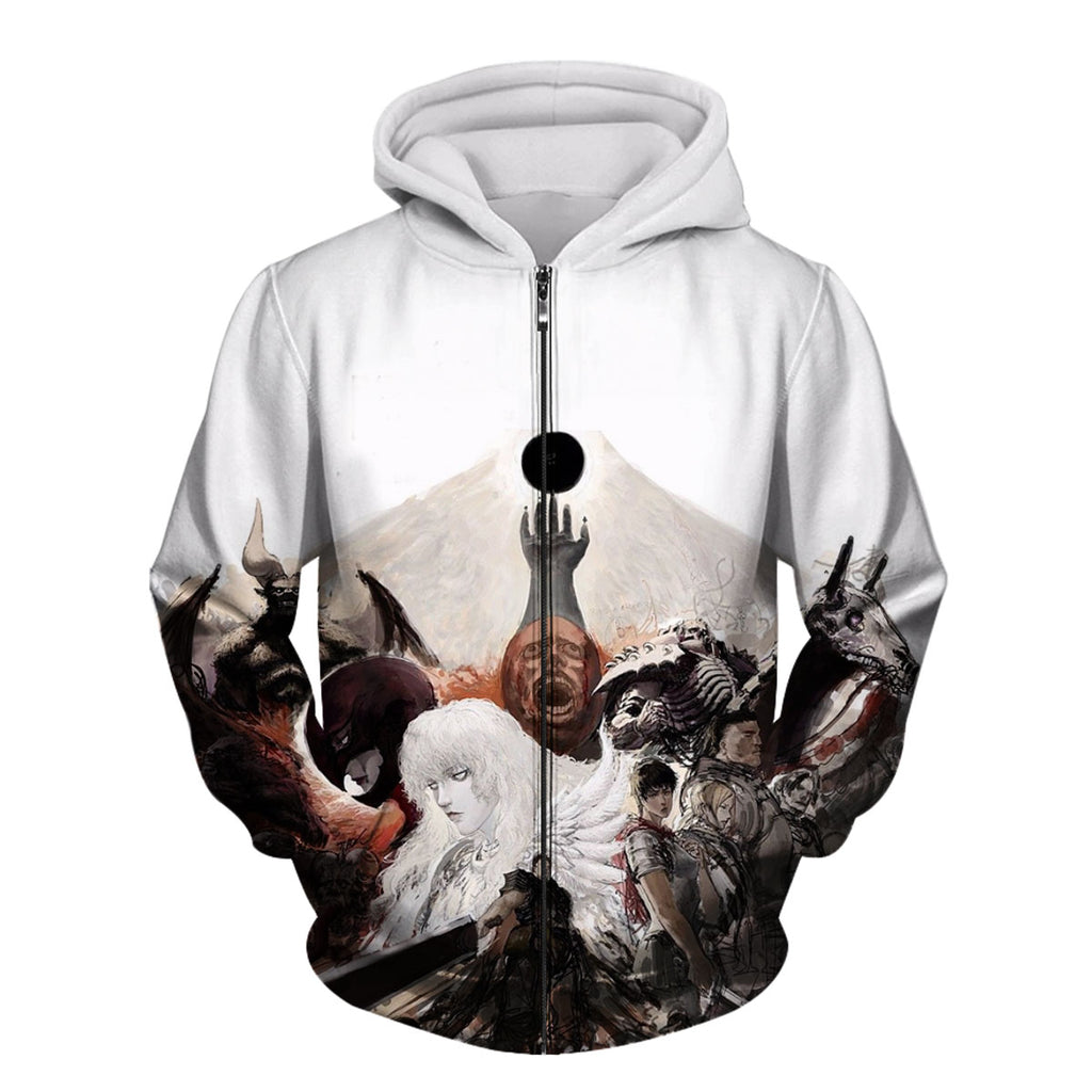 Berserk Guts Surrounded By Monsters Anime Apparel