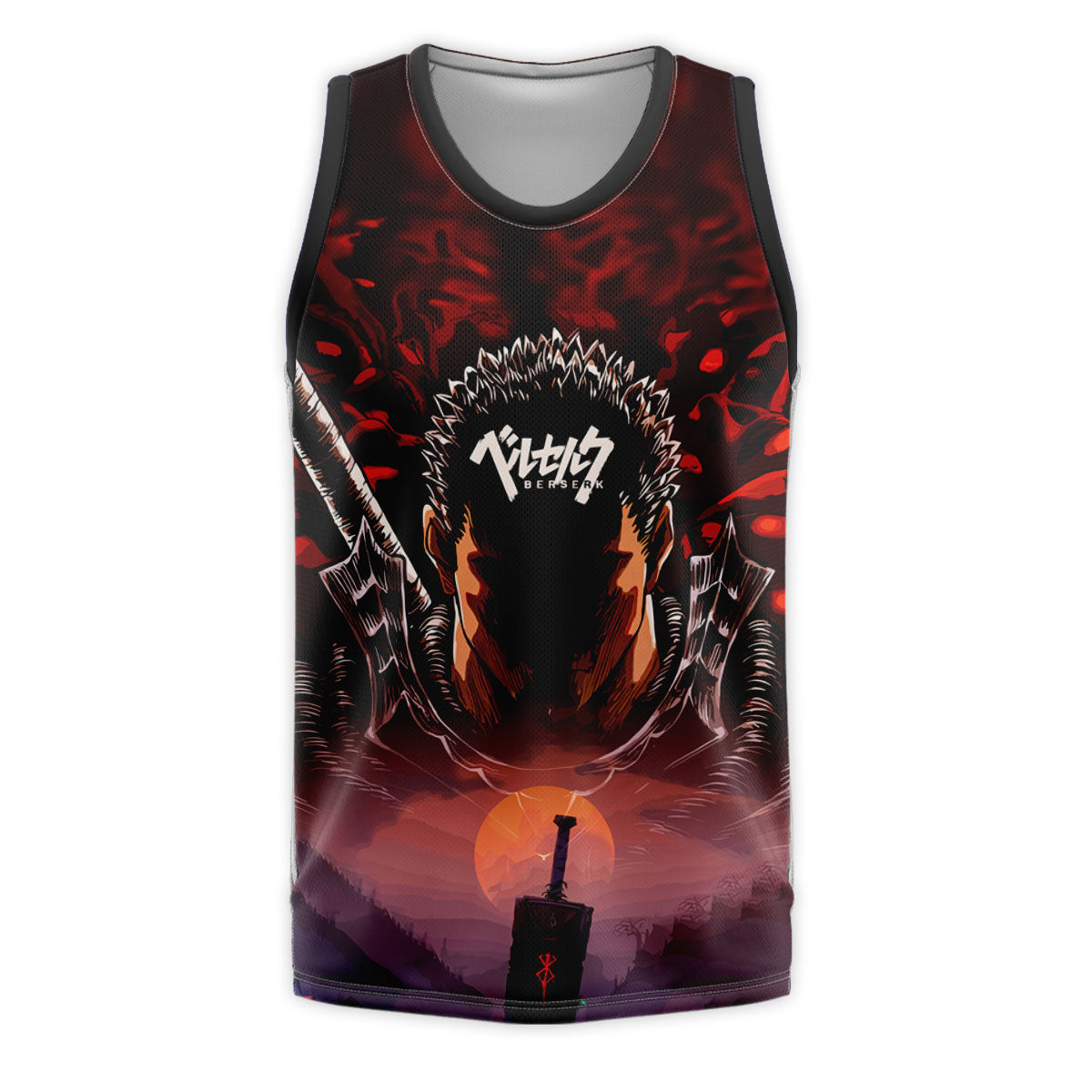Berserk Guts Sword Amidst Shadows Anime Apparel