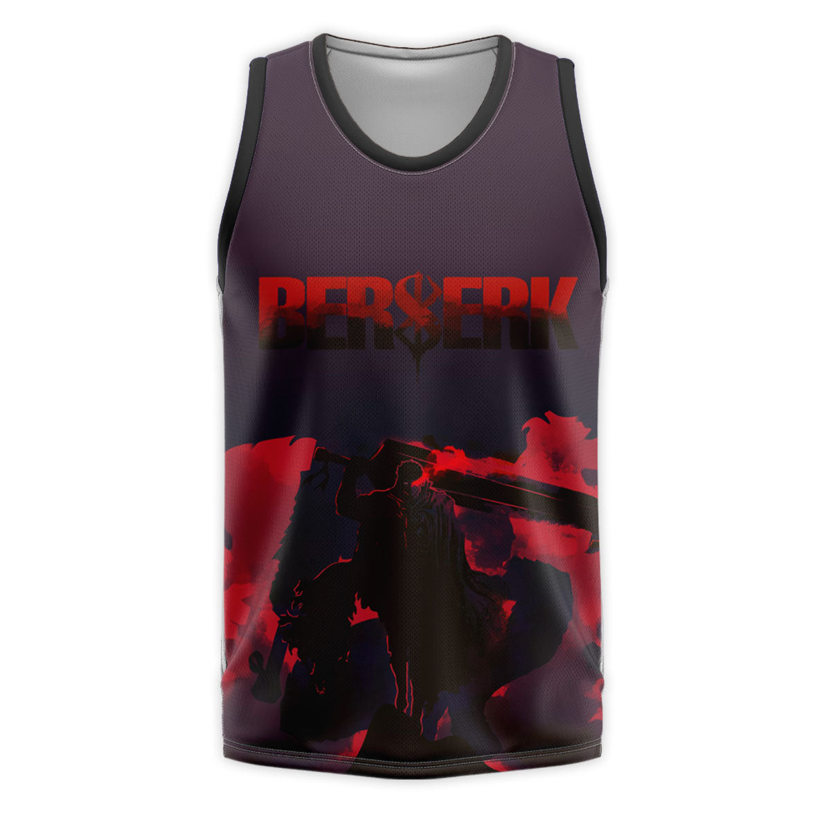 Berserk Guts Sword-Wielding Silhouette Anime Apparel