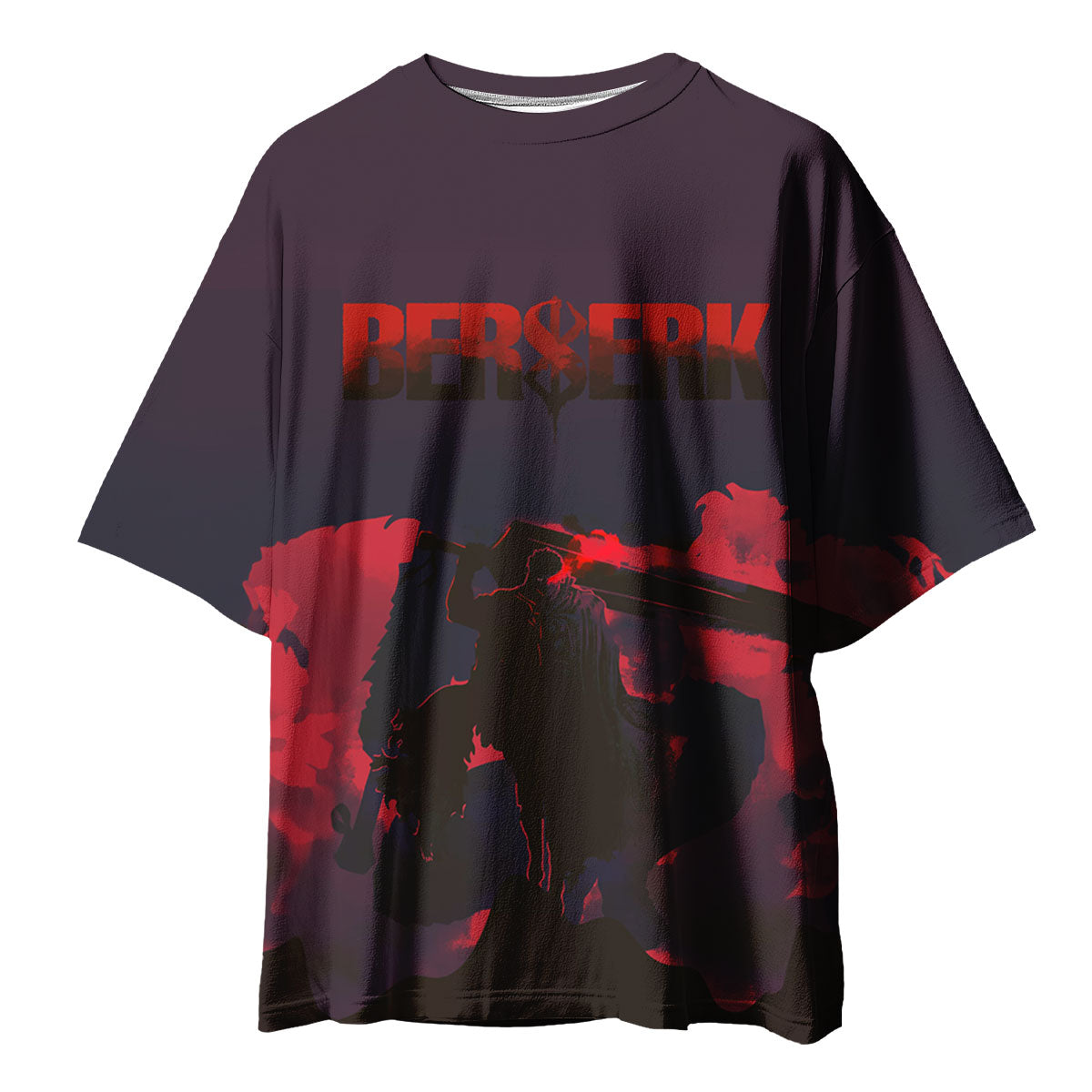 Berserk Guts Sword-Wielding Silhouette Anime Apparel