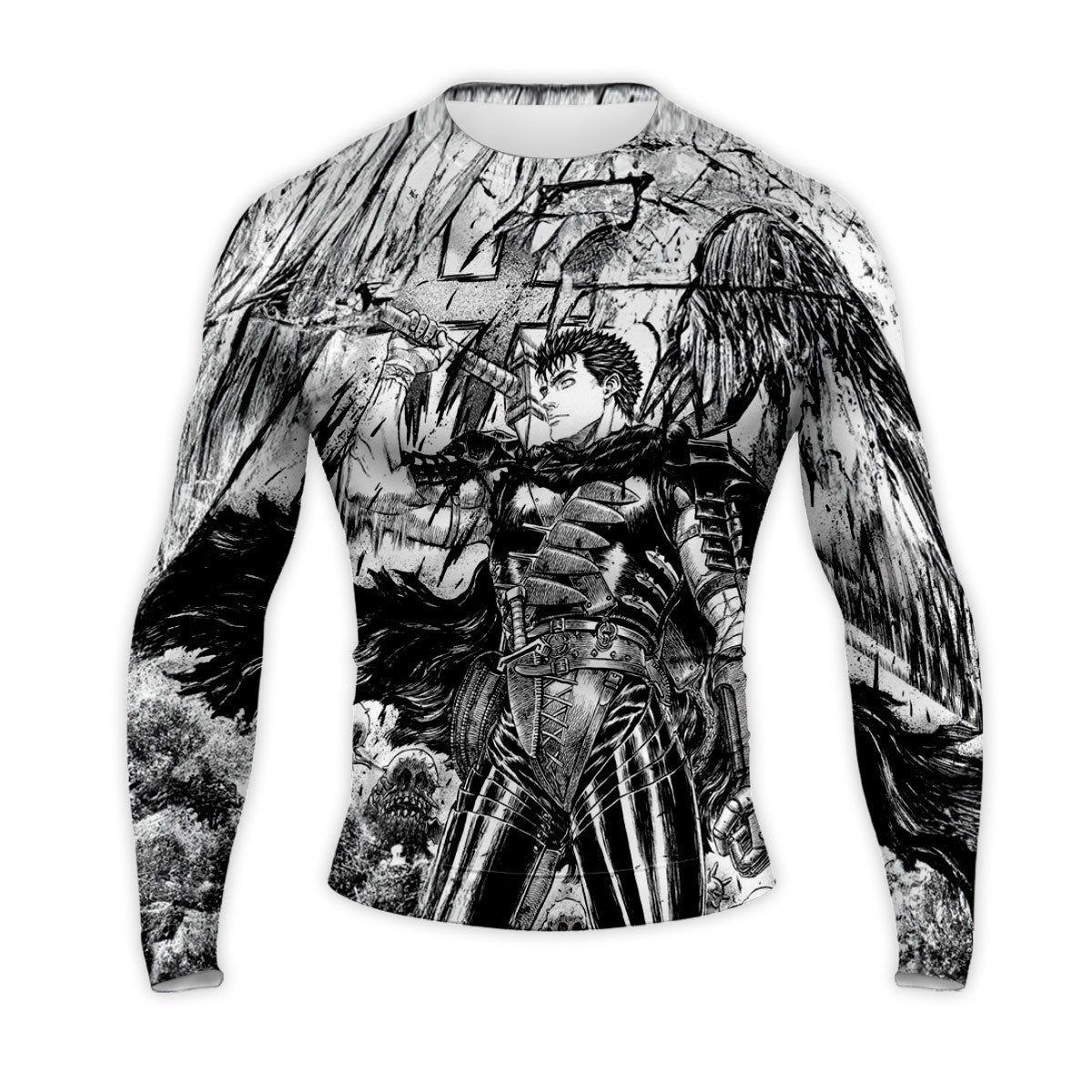Berserk Guts Wielding Giant Sword Anime Apparel