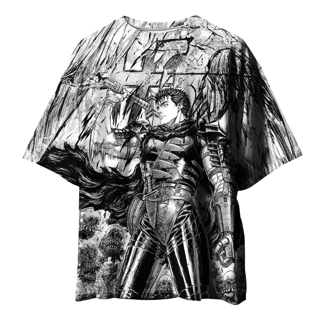 Berserk Guts Wielding Giant Sword Anime Apparel