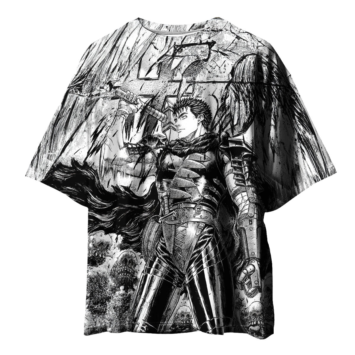Berserk Guts Wielding Giant Sword Anime Apparel