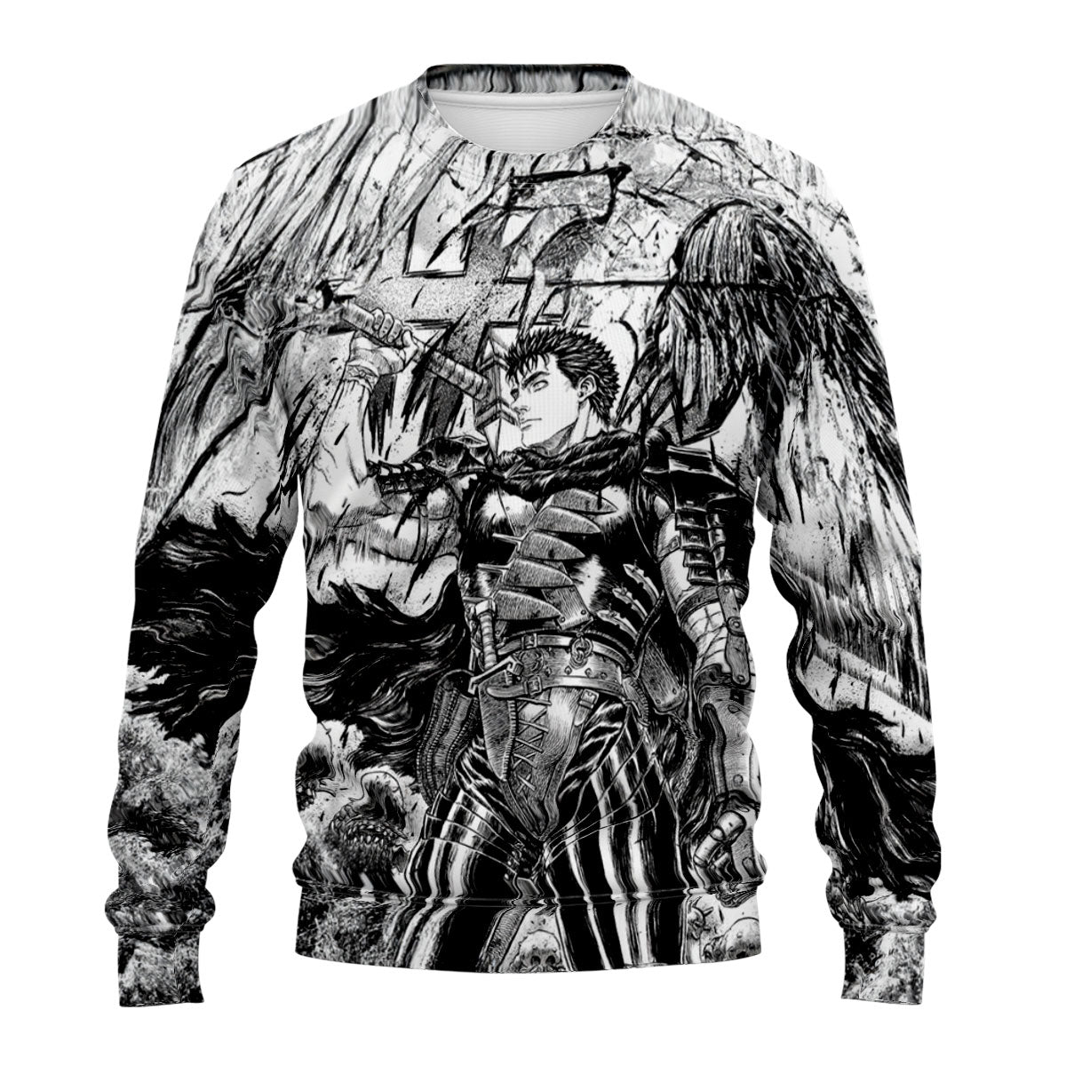 Berserk Guts Wielding Giant Sword Anime Apparel