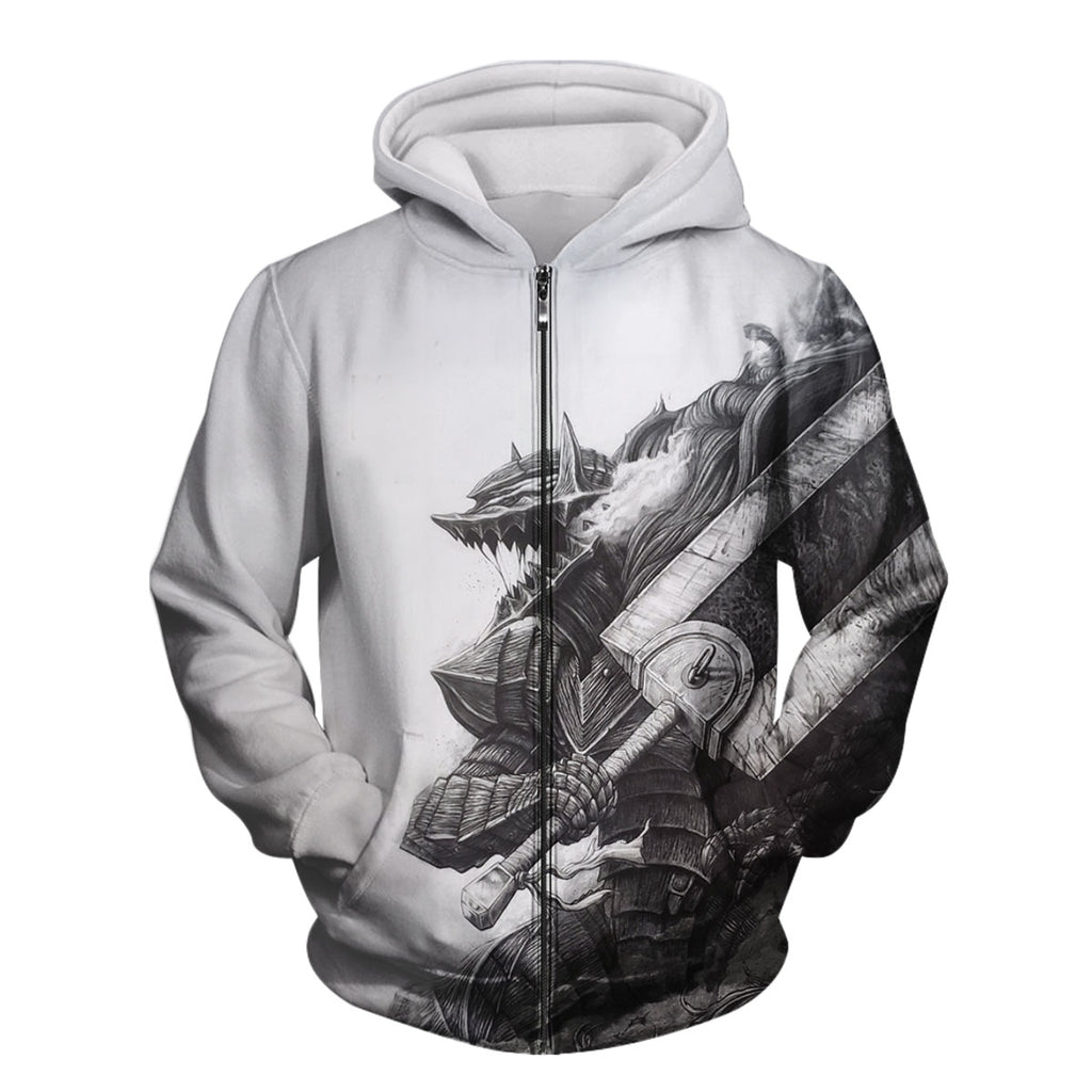 Berserk Guts Wielding Greatsword Anime Apparel
