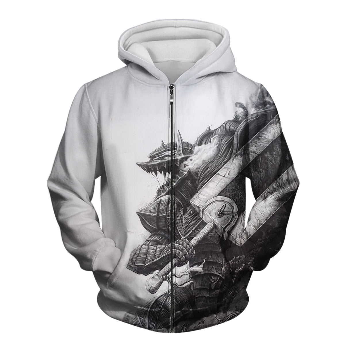 Berserk Guts Wielding Greatsword Anime Apparel