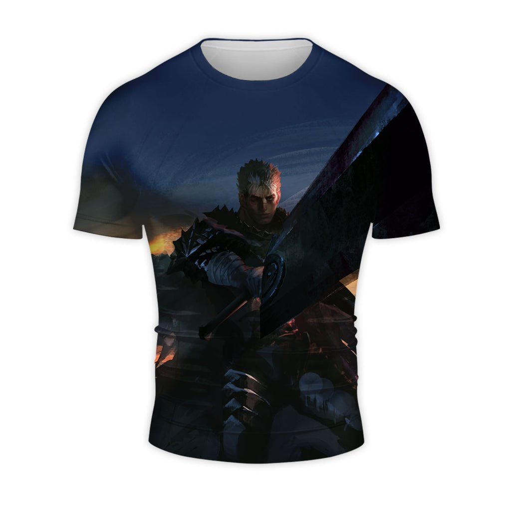 Berserk Guts Wielding Greatsword Forward Anime Apparel