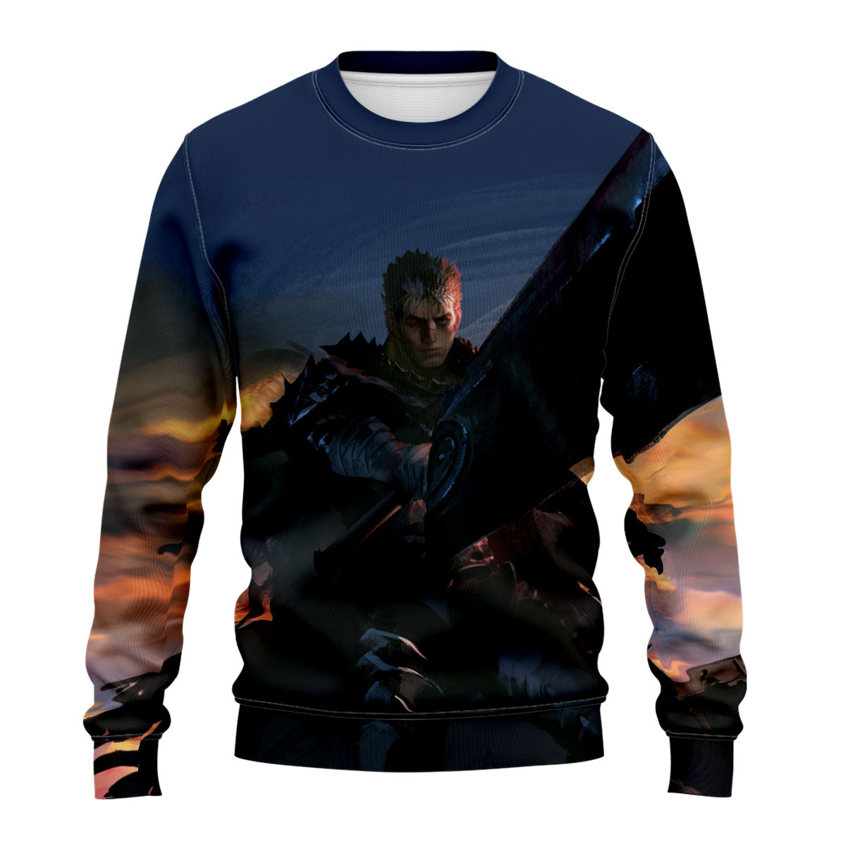 Berserk Guts Wielding Greatsword Forward Anime Apparel