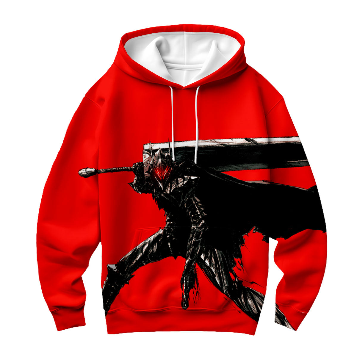Berserk Guts Wielding Greatsword In Battle Anime Apparel
