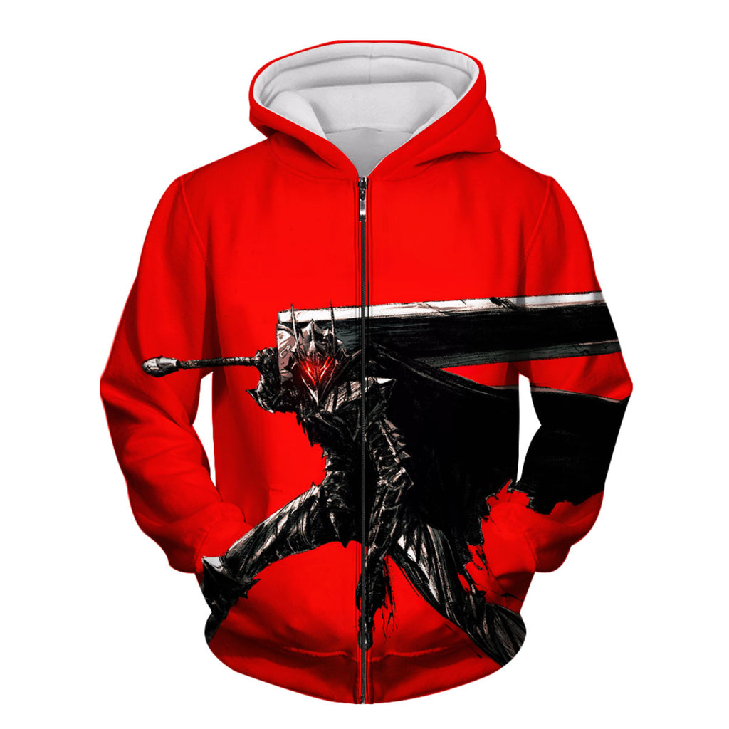Berserk Guts Wielding Greatsword In Battle Anime Apparel