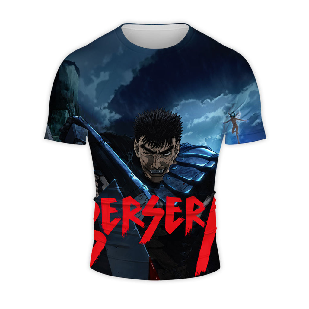 Berserk Guts Wielding Greatsword Logo Anime Apparel