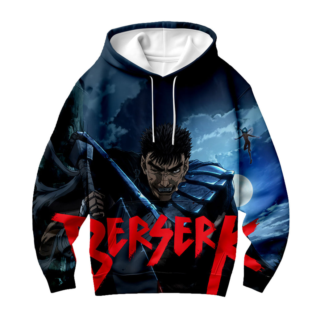 Berserk Guts Wielding Greatsword Logo Anime Apparel