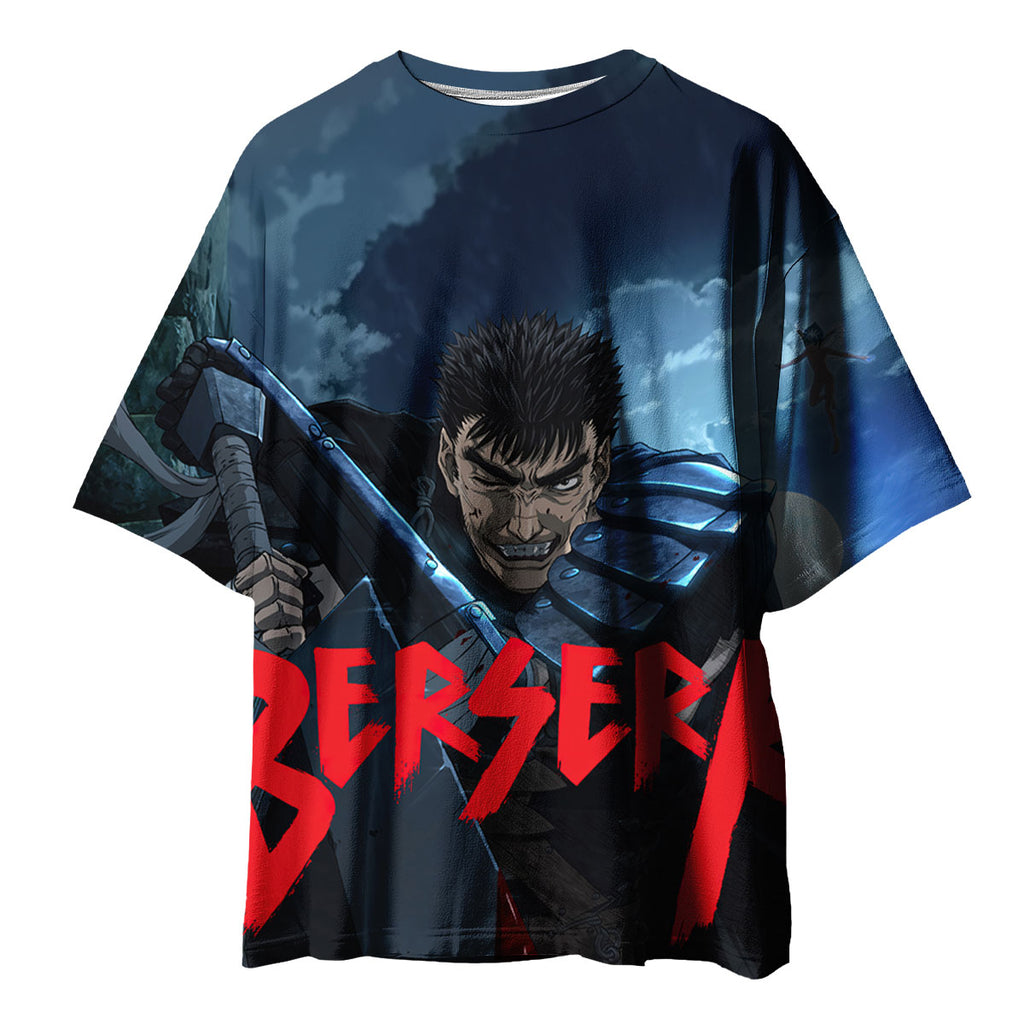 Berserk Guts Wielding Greatsword Logo Anime Apparel