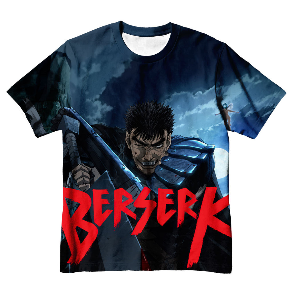 Berserk Guts Wielding Greatsword Logo Anime Apparel