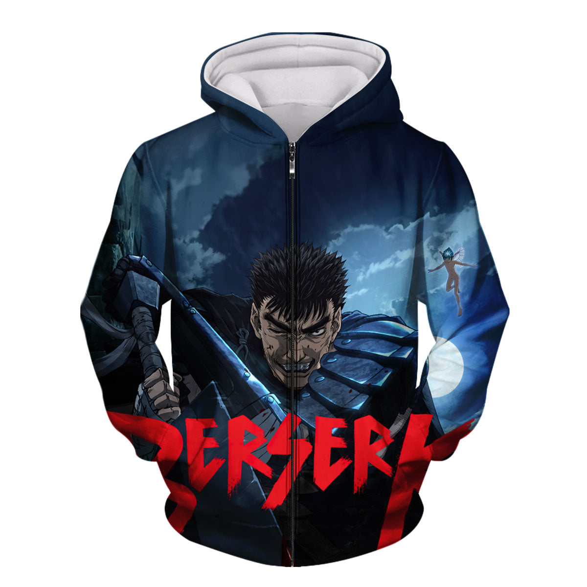 Berserk Guts Wielding Greatsword Logo Anime Apparel