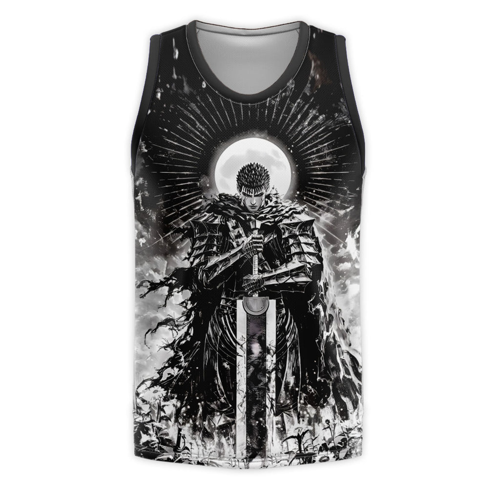 Berserk Guts Wielding Greatsword Standing Anime Apparel
