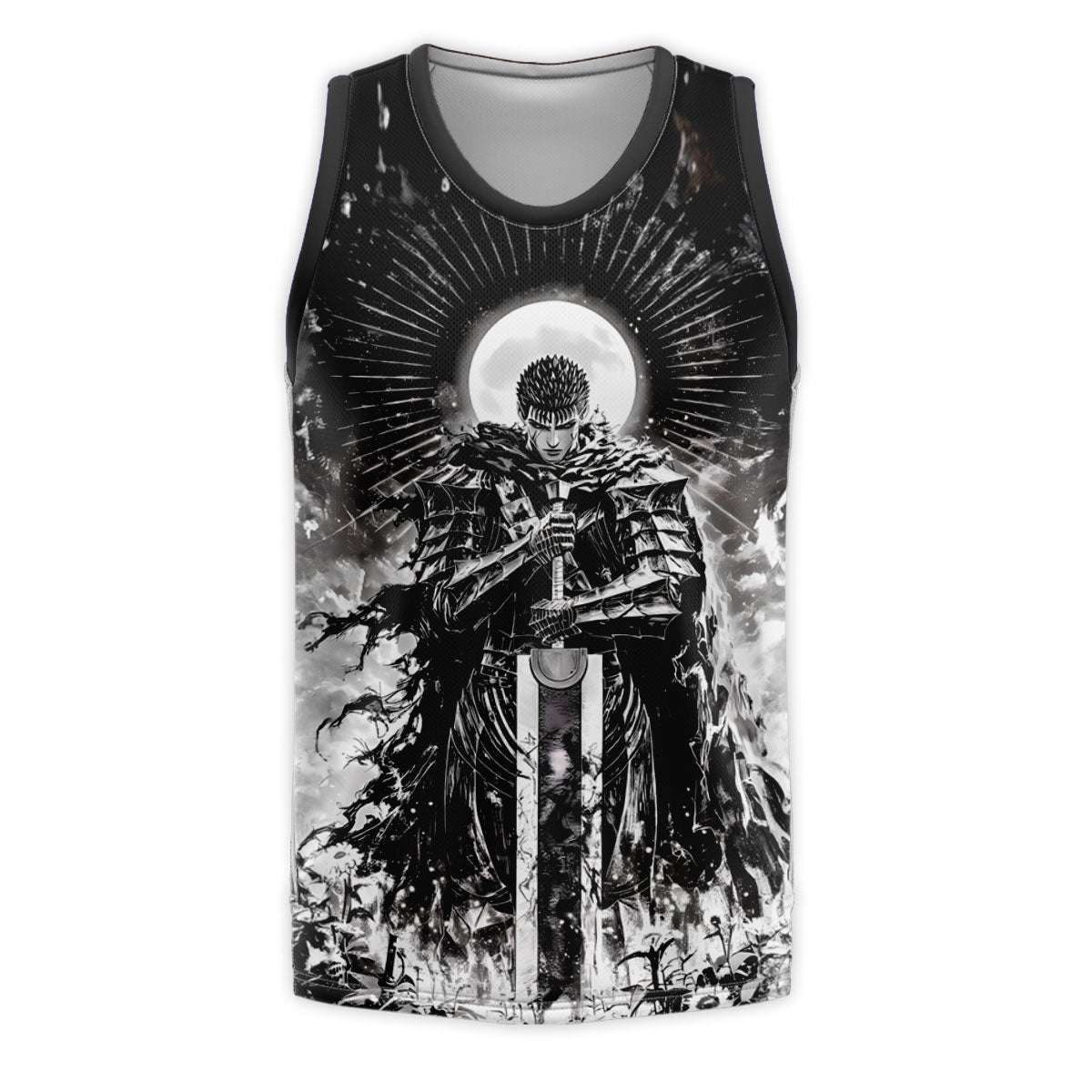 Berserk Guts Wielding Greatsword Standing Anime Apparel