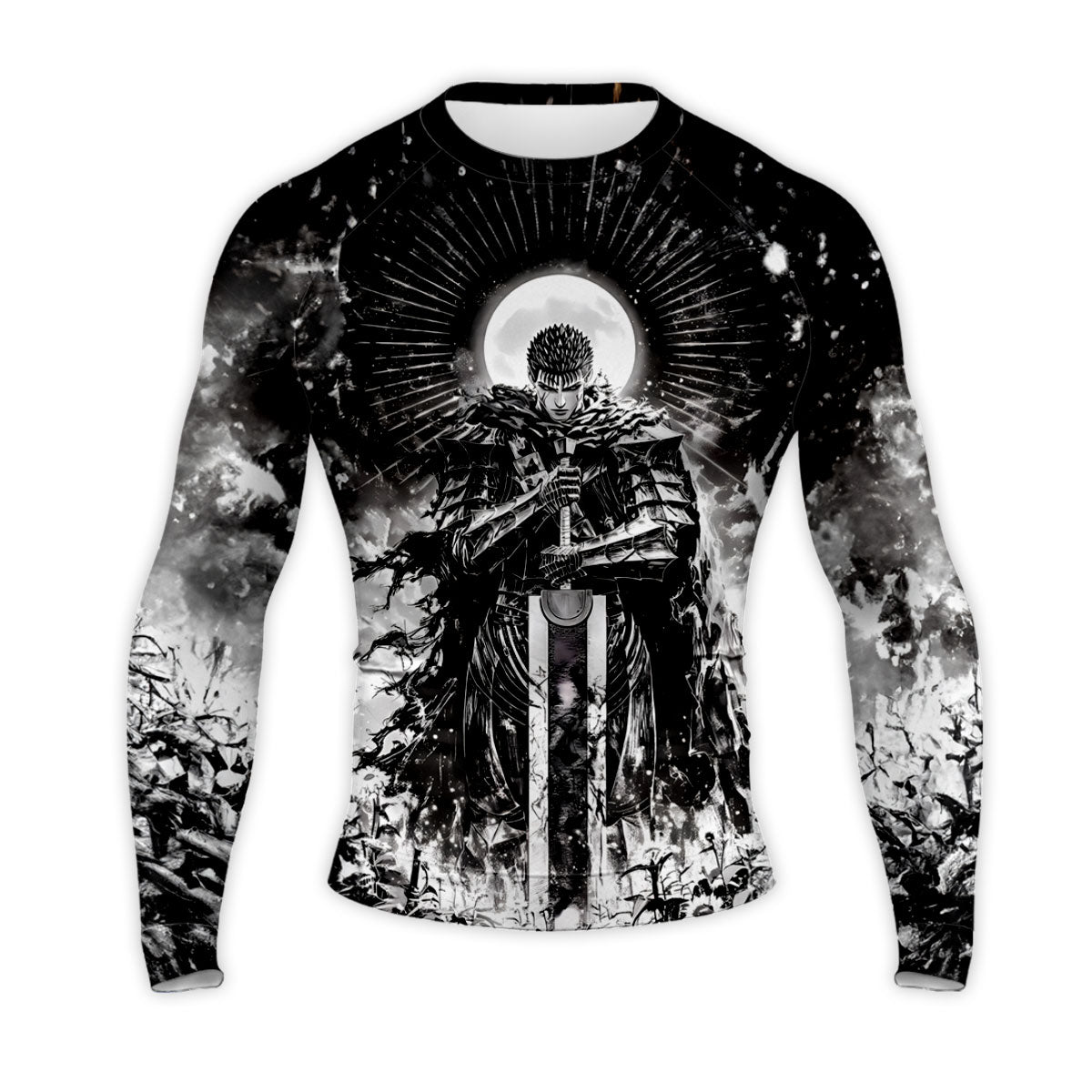 Berserk Guts Wielding Greatsword Standing Anime Apparel