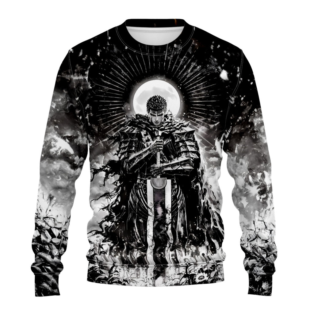 Berserk Guts Wielding Greatsword Standing Anime Apparel