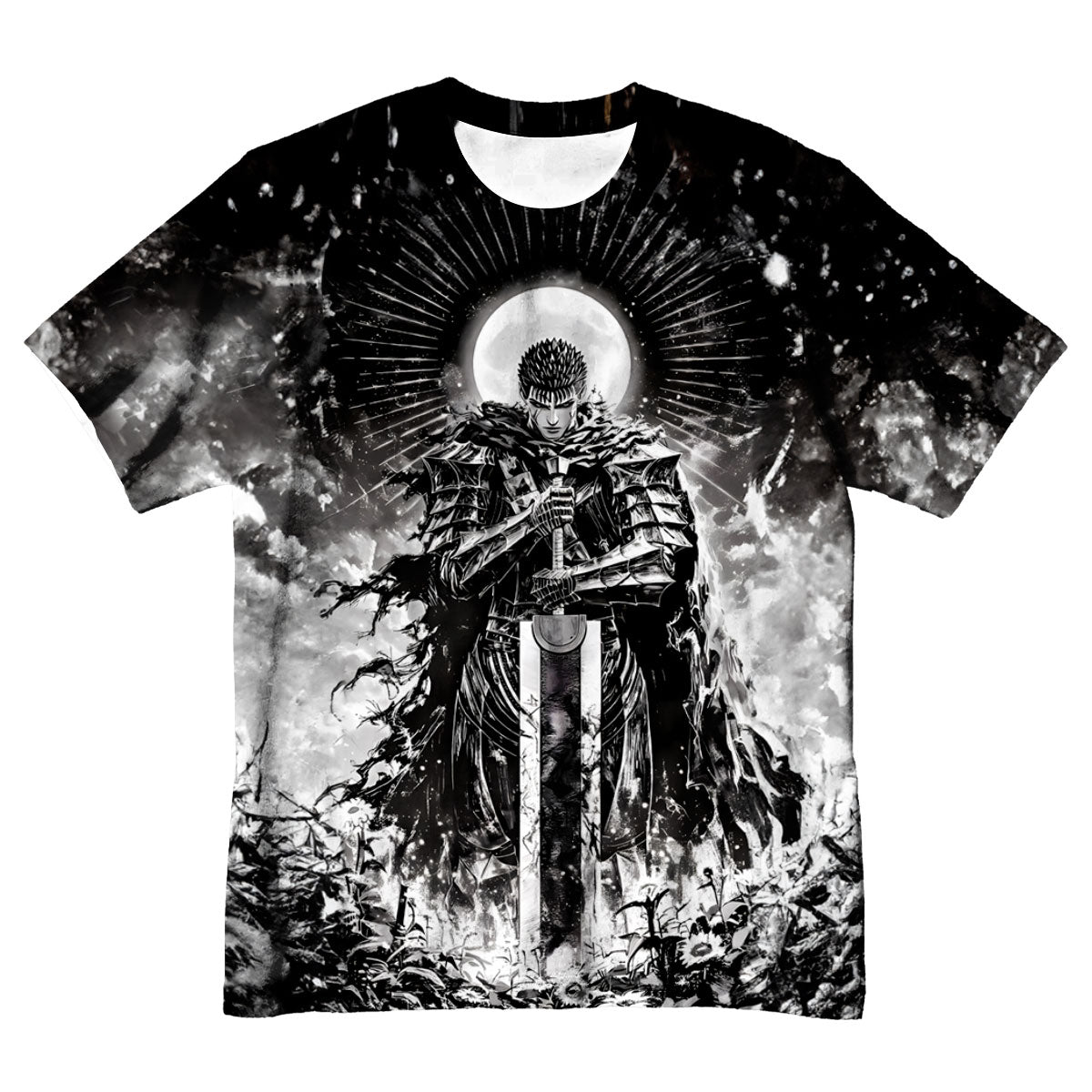 Berserk Guts Wielding Greatsword Standing Anime Apparel